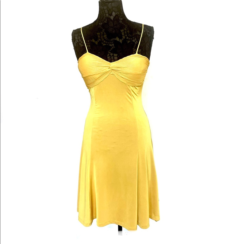 Yellow Above Knee Slip Dress Size S/M